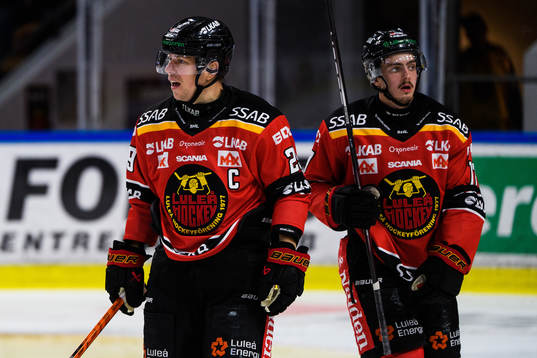 Luleås Erik Gustafsson och Isac Brännström deppar