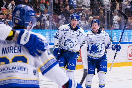 Leksands Carter Ashton och Oskar Lang och Patrik Noren