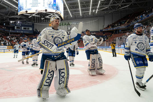 Leksands målvakt Kasimir Kaskisuo och målvakt Mantas