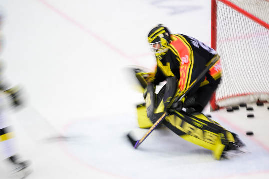 Västerås målvakt Ian Blomquist