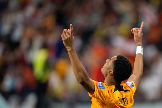 Cody Gakpo of Netherlands celebrates