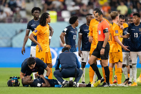 Enner Valencia of Ecuador in pain