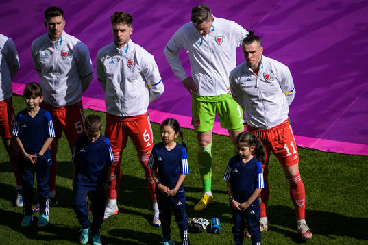Chris Mepham, Joe Rodon, goalkeeper Wayne Hennessey and