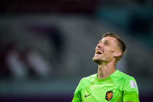 Goalkeeper Andries Noppert of Netherlands