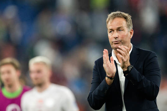 Head coach Kasper Hjulmand of Denmark