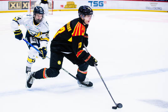 s Oscar Fisker Molgaard och Brynäs Samuel Johannesson