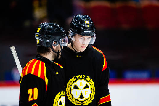 Brynäs Oula Palve och William Strömgren  deppar
