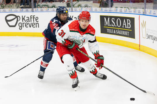 Frölundas Nicklas Lasu och Linköpings Jesper Pettersson