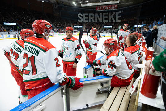 Frölundas Loui Eriksson, Joel Lundqvist och Ryan Lasch