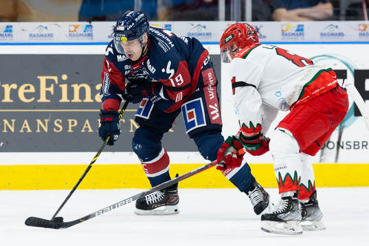Linköpings Patrick Russell och Frölundas Ryan Lasch