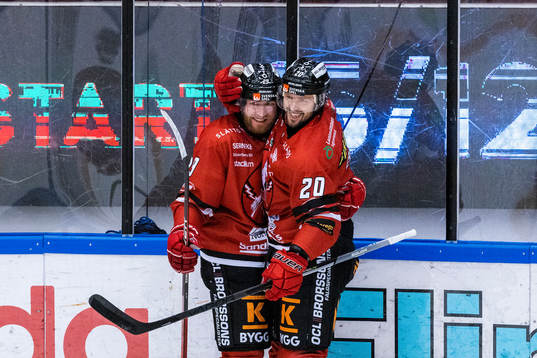 Vita Hästens Jakob Stridsberg och Marcus Eriksson jublar
