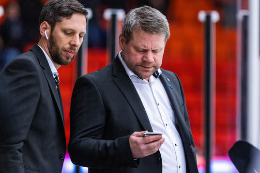 Östersunds assisterande tränare Markus Molin och tränare