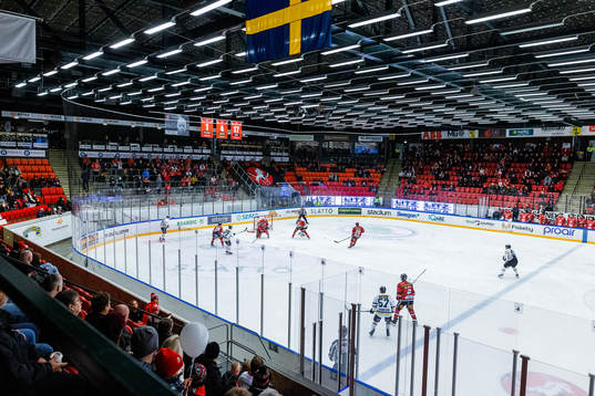 Interiör vy av Himmelstalundshallen