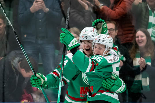 Rögles William Wallinder och Adam Engström  jublar
