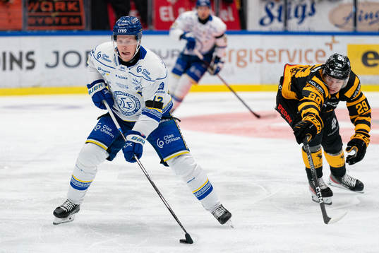 Leksands Kalle Östman och Skellefteås Albin Sundsvik