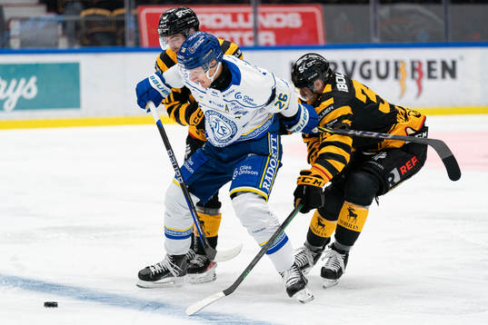 Leksands Patrik Noren i en kamp mot Skellefteås Tom