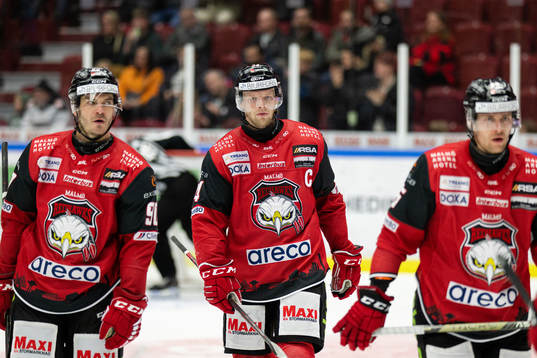 Malmö Redhawks Lance Bouma, Carl Söderberg och Carl