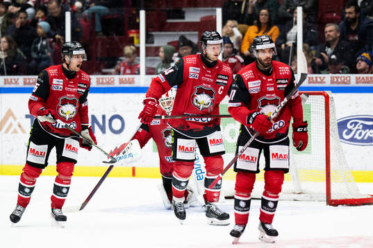 Malmö Redhawks Carl Persson, Carl Söderberg och Markus