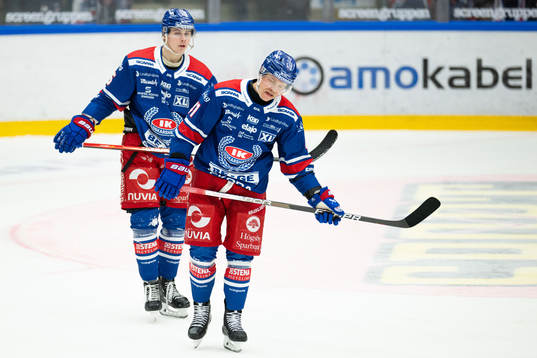 Oskarshamns Emil Lilleberg och Johan Johnsson deppar
