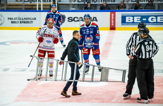 En vaktmästare med en stege