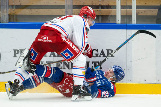Timrås Anton Lander och Oskarshamns Lukas Pilö