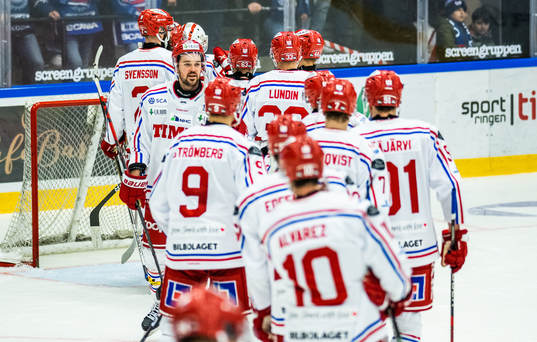 Timrås spelare jublar