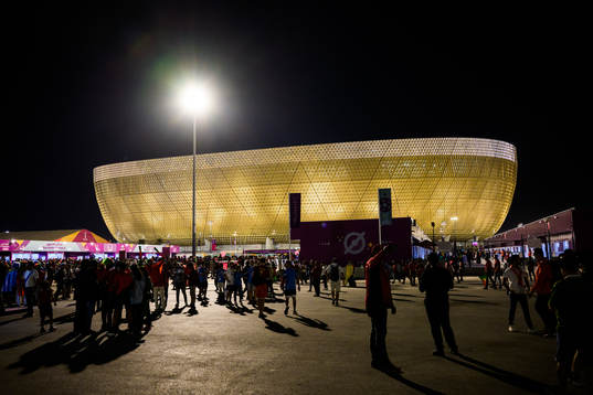 Exterior view of Lusail Stadium