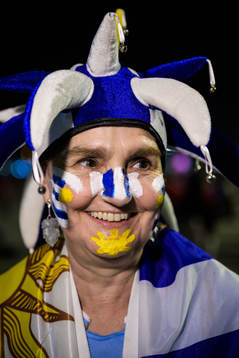 An Uruguay fan