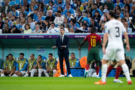 Head coach Diego Alonso of Uruguay