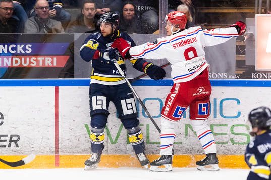 HV71s Eric Martinsson och Timrås Didrik Strömberg