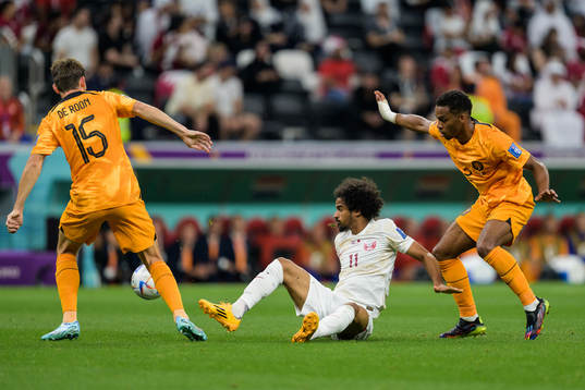 Marten de Roon and Jurrien Timber of Netherlands against