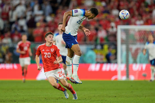 Daniel James of Wales and Jude Bellingham of England