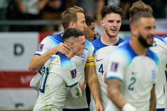 Phil Foden of England celebrates