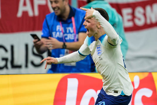 Phil Foden of England celebrates