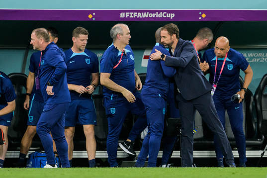 head coach Gareth Southgate of England