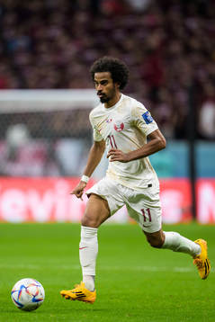 Akram Afif of Qatar