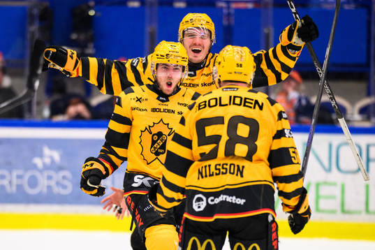 Skellefteås Andreas Wingerli jublar
