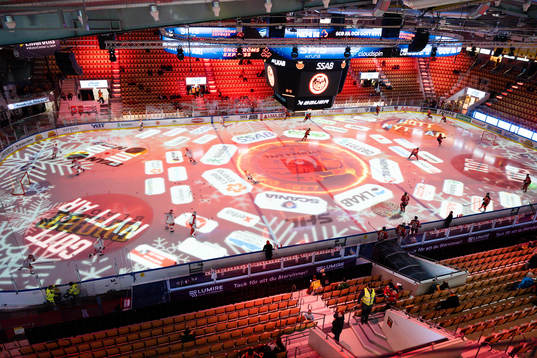 Coop Norrbotten Arena före ishockeymatchen i SHL mellan