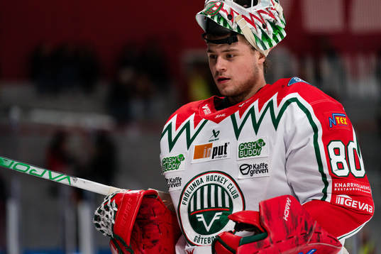 Frölundas målvakt Frederik Dichow