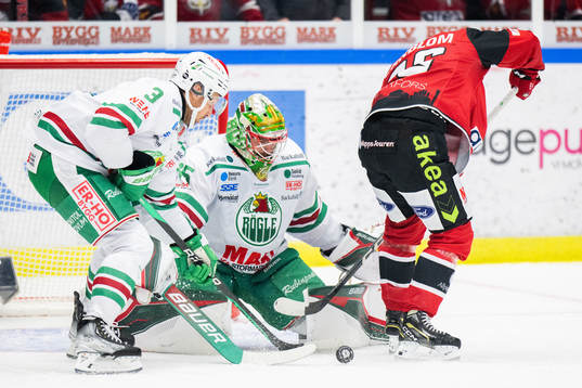 Malmö Redhawks Lukas Wernblom oroar mot Rögles Michael