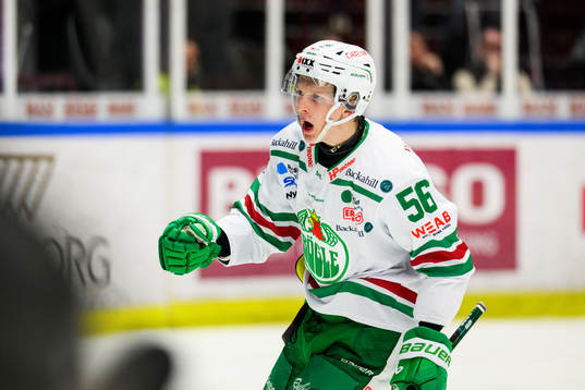 Rögles Adam Engström jublar