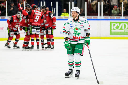 Rögles Linus Sandin deppar