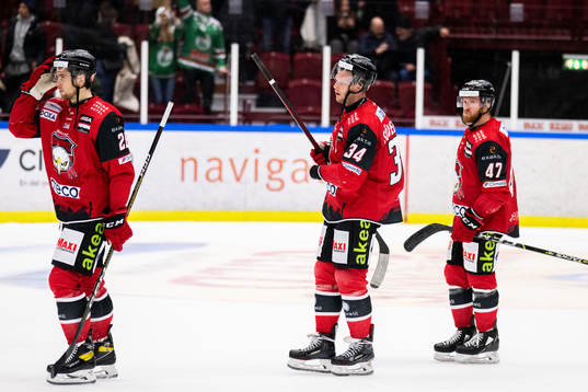 Malmö Redhawks Thomas Schemitsch, Carl Söderberg och
