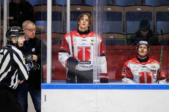 Örebros Marcus Hardegård och Jani Lajunen i