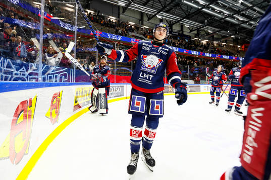 Linköpings spelare jublar