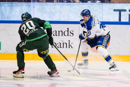 Leksands Olle Alsing och Färjestads Marcus Westfält