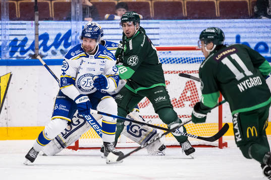 Leksands Jonas Ahnelöv och Färjestads Remi Elie