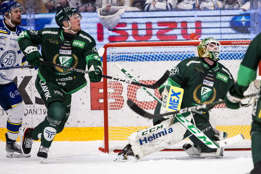 Färjestads målvakt Dennis Hildeby