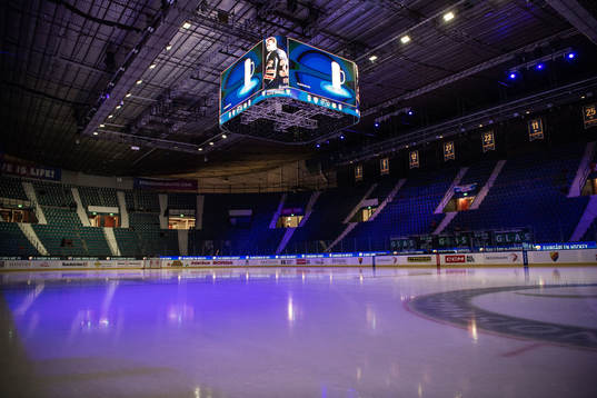 Interiör vy över Hovet