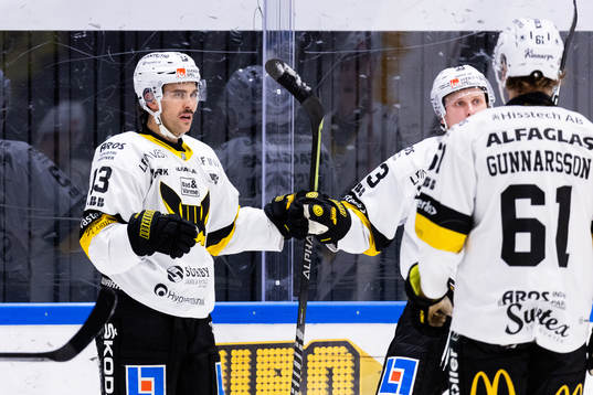 Västerås Trevor Cheek jublar